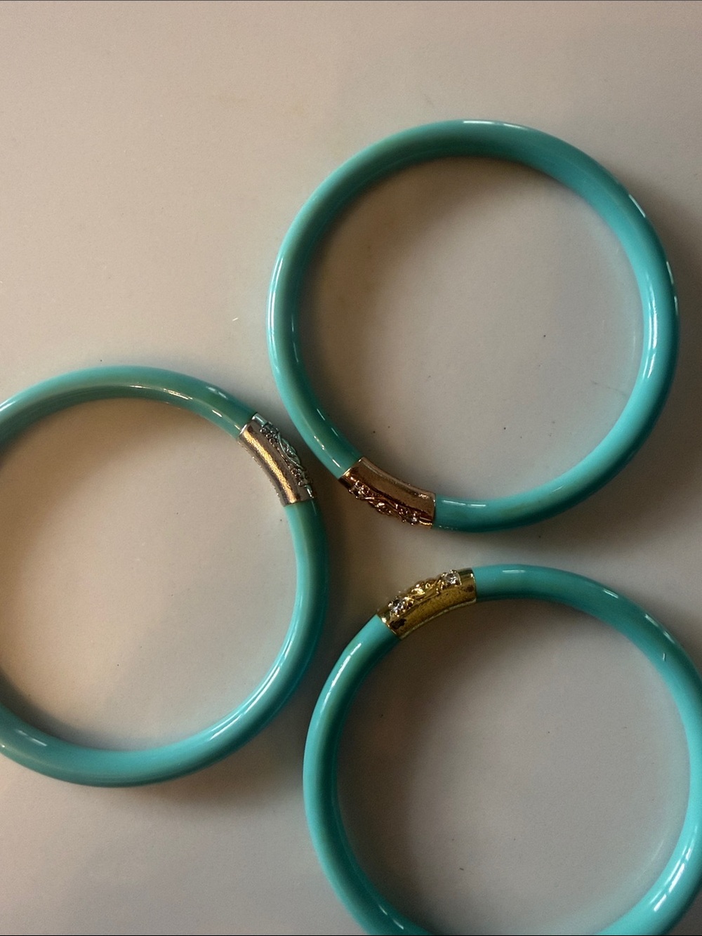 Budhagirl three kings all weather bangles in Turquoise - Picture 5 of 7